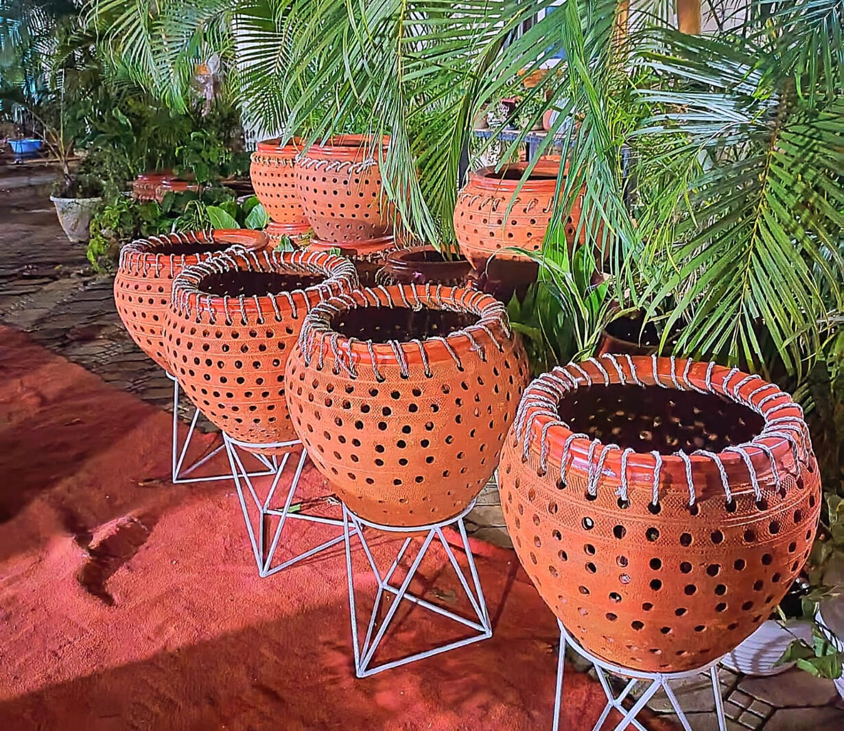 Colander Flower Pots